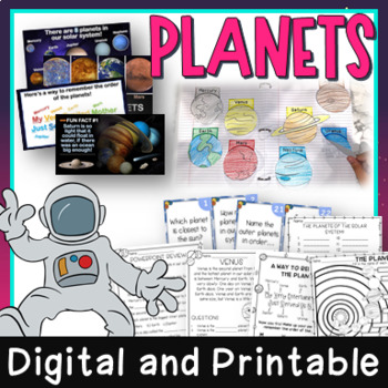 Preview of Planets Bundle - PowerPoint / Printables / Google Classroom Distance Learning