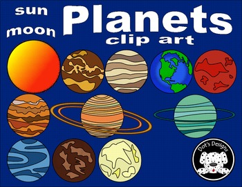 planets the sun clip art