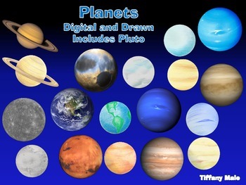 Preview of Planets Clip art Digital and Drawn