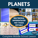 Planets Grade 6 7 8 Science Lesson - Inner & Outer, Hands-