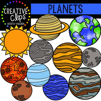 Preview of Planets {Creative Clips Digital Clipart}