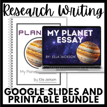 Preview of Planets Essay- Digital and Printable Bundle!
