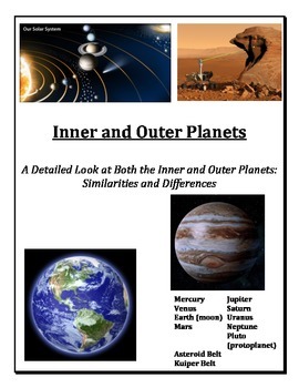 inner planets graphic organizer