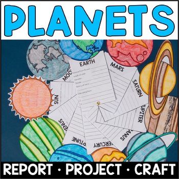Preview of Planets Fact Fan Research Project