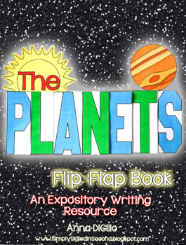 Preview of Planets Flip Flap Book® | Distance Learning