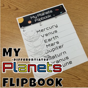 Preview of Planets Flipbook *Differentiated*