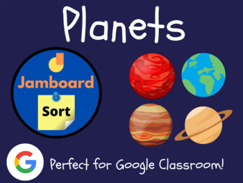 Preview of Planets Jamboard Sorting Activity | Solar System Morning Work | Astronomy