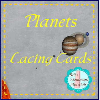 Preview of Planets Lacing Cards