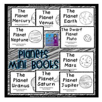 Preview of Planets Mini Books:  Set of 9 Emergent Readers