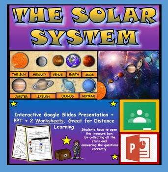 Preview of Planets Of The Solar System: Interactive Google Slides + Powerpoint + Worksheets