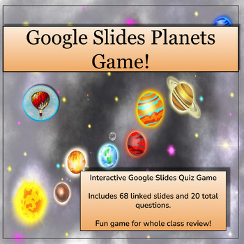 Preview of Planets Quiz No Prep Google Slides Game