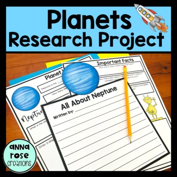 Preview of Planets Research Project - Research Graphic Organizers & Report Templates