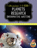 Planets Research Report: Multi-Draft Informative Writing f