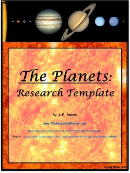 Preview of Planets: Research Template EDITABLE