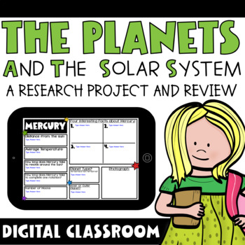 Preview of Planets Research and Review Activity | Distance Learning | Google Classroom