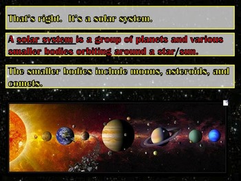 Preview of Planets, Solar Systems, Galaxies, Constellations, & How They Move PPT