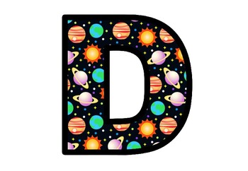 Planets, Space, Galaxy Bulletin Board Letters, Classroom Décor ...