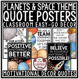 Planets & Space Theme Motivational Posters Back to School 