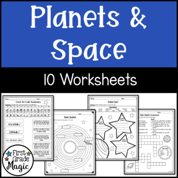 Preview of Planets, Space and the Solar System Worksheets