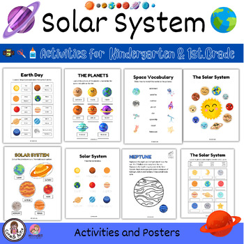 Planets, Stars and the Solar System Worksheets Kindergarten & 1st Grade ...