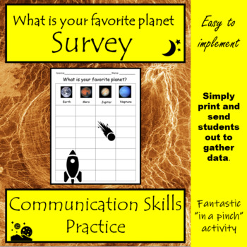 Preview of Oral Communication Skills Practice Survey 7
