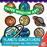 Planets Tissue Paper Crafts | Solar System Outer Space Art