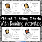Planets Trading Cards with Reading Comprehension Activities