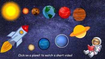 Preview of Planets Virtual Bitmoji Classroom