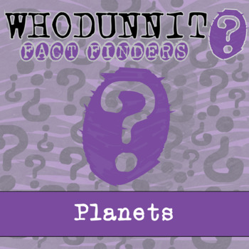 Preview of Planets Whodunnit Activity - Printable & Digital Game Options