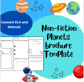 Preview of Planets and Outer Space Brochure Template for Non-Fiction Texts