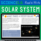 Planets of the Solar System Reading Comprehension Passages