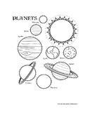 Planets and Solar System Coloring Activity!