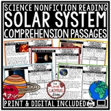 Solar System and Planets Activities Reading Passages Solar