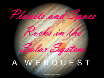Preview of Planets and Space Rocks in the Solar System Webquest (Astronomy)