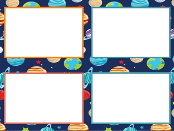 Planets class decor desk name plates by Happy Teach Travel | TPT