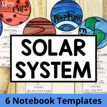 Preview of Planets of the Solar System Research Project or Science Interactive Notebook