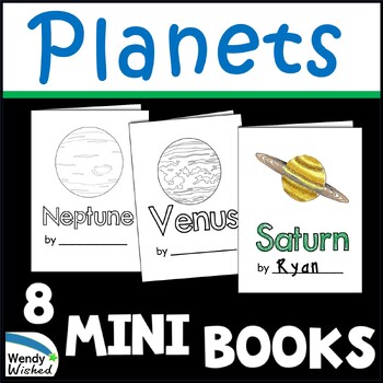 Preview of Planets of the Solar System 1st Grade Science Outer Space Mini Books