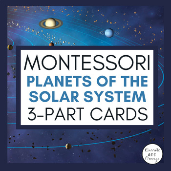 Preview of Montessori Geography - Planets of the Solar System Preschool Activities