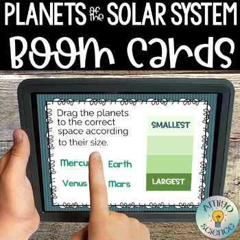 Preview of Inner and Outer Planets Boom Card Bundle | Astronomy Review