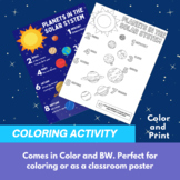 Planets of the Solar System | Coloring Activity | Craft | 