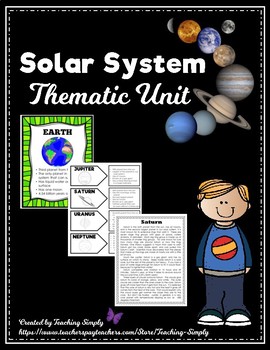 Preview of Planets and Solar System Thematic Unit for Elementary