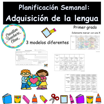 Preview of Planificación semanal / Adquisición de la lengua / Primer grado