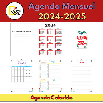 Preview of spanish Planificador de profesores imprimible 2024 | agenda 2024