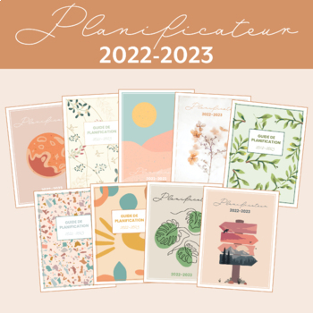 Preview of Planificateur 2022-2023 - Primaire et préscolaire