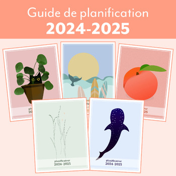 Preview of Planificateur 2024-2025 - Primaire et préscolaire