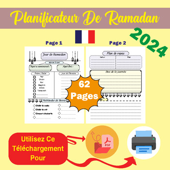 Preview of Planificateur de Ramadan | Ramadan 2024 Avec Ce Planificateur C'est Le Meilleur