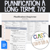 Planification à long terme 7/8 modifiable - Curriculum Ontario