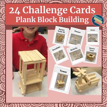 Preview of Plank Building Challenge Cards (K & 1st & 2nd Grade)