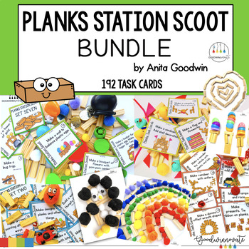 Preview of Planks Station Scoot Bundle