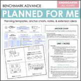 Planned for Me: Kindergarten Benchmark Advance CA, Nationa